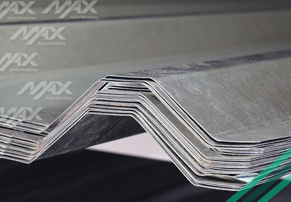 Lámina acanalada Ternium R101 galvanizada.