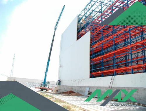 Un panel de acero se sostiene en una estructura metálica y se ensambla con sus materiales pares con facilidad. Contamos con entregas a todo México.
